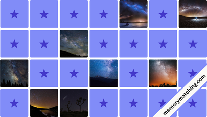 Astrophotography Memory Game - match the cards