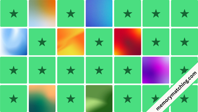 Color Gradient Memory Game - match the cards