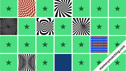 Optical Illusion Memory Game - match the cards