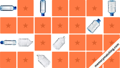 Water Bottle Rotation Memory Game - match the cards