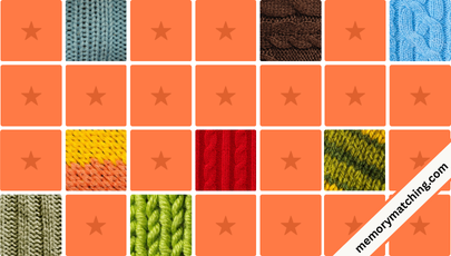 Wool Textures Memory Game - match the cards