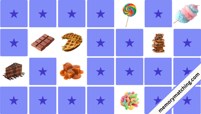 Desserts Memory Game - match the cards