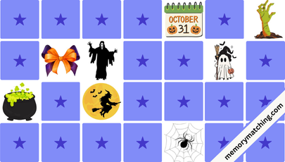 Halloween Memory Game - match the cards