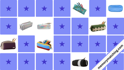 Pencil Cases Memory Game - match the cards