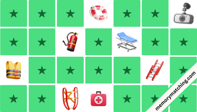 Safety Tools Memory Game - match the cards