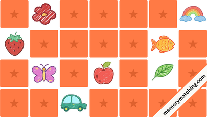 Cute Doodles Memory Game - match the cards
