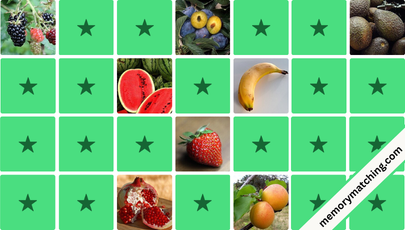 Fruit Memory Game - match the cards