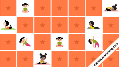 Healthy Habits Memory Game - match the cards