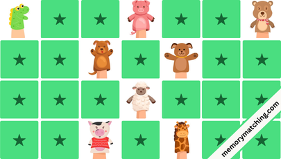Puppets Memory Game - match the cards