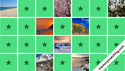 Seasons Memory Game - match the cards