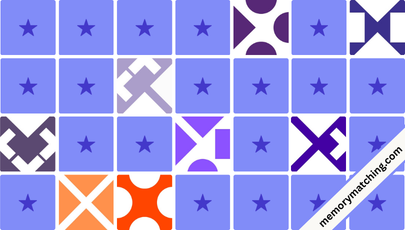 Cognitive Shapes Memory Game - match the cards