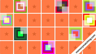 Color Patterns Memory Game - match the cards