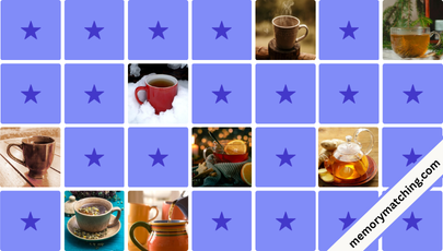 Cozy Tea Time Memory Game - match the cards