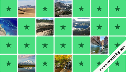 National Parks Memory Game - match the cards