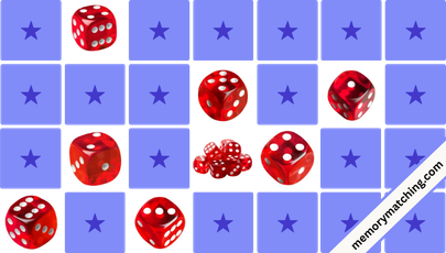 Red Cube Focus Memory Game - match the cards