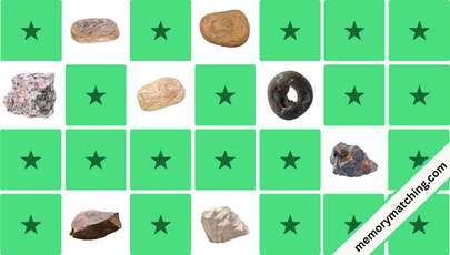 Rock and Stone Memory Game - match the cards