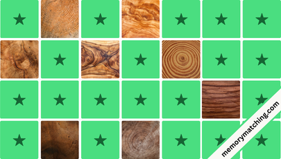 Wood Textures Memory Game - match the cards