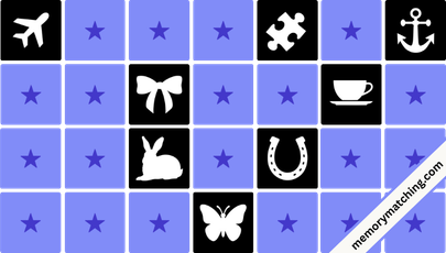 Black and White Memory Game - match the cards