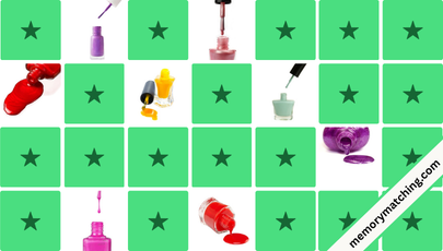 Nail Polish Memory Game - match the cards