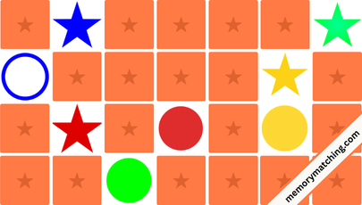 Colors Memory Game - match the cards