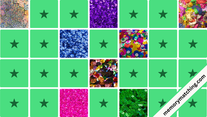 Sequins Memory Game - match the cards