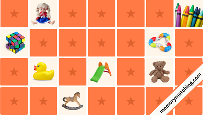 Toys Memory Game - match the cards