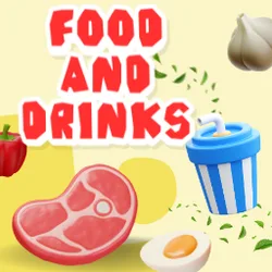 Food and drinks matching games